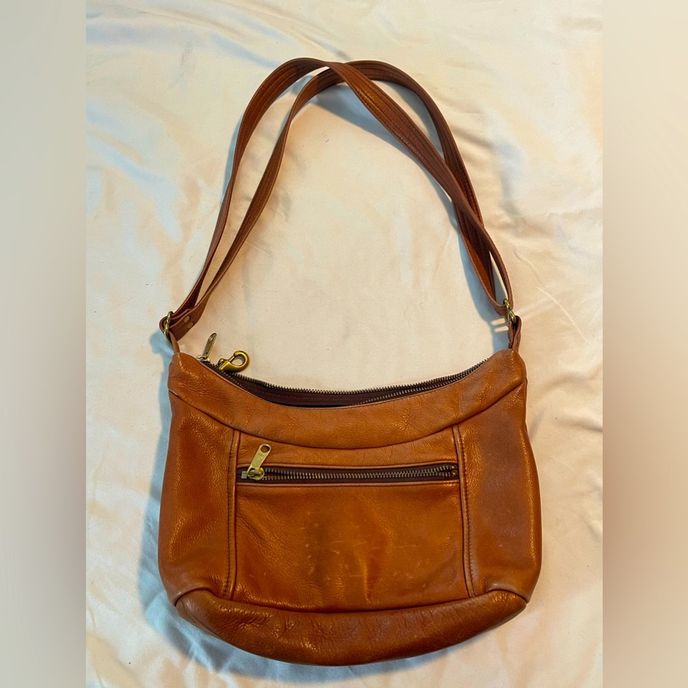 Handmade Vintage Charleston Leatherworks Shoulder Bag Purse 1996 Chocolate Brown
